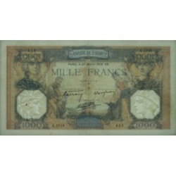 F 38-33 - 26/01/1939 - 1000 francs - Cérès et Mercure mod. - Série A.5718 - Etat : TTB