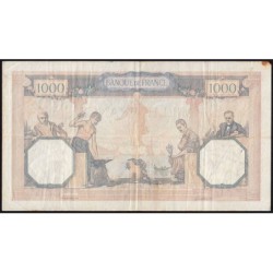 F 38-33 - 26/01/1939 - 1000 francs - Cérès et Mercure mod. - Série Z.5794 - Etat : TB+