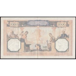 F 38-33 - 26/01/1939 - 1000 francs - Cérès et Mercure mod. - Série Y.5912 - Etat : TTB