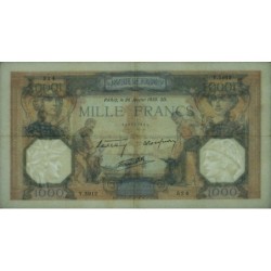 F 38-33 - 26/01/1939 - 1000 francs - Cérès et Mercure mod. - Série Y.5912 - Etat : TTB