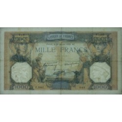 F 38-33 - 26/01/1939 - 1000 francs - Cérès et Mercure mod. - Série P.5985 - Etat : TTB