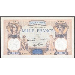 F 38-34 - 02/02/1939 - 1000 francs - Cérès et Mercure mod. - Série B.6050 - Etat : TTB