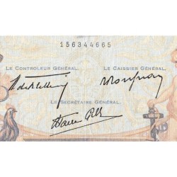 F 38-34 - 02/02/1939 - 1000 francs - Cérès et Mercure mod. - Série U.6254 - Etat : TB-