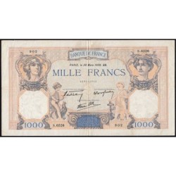 F 38-35 - 30/03/1939 - 1000 francs - Cérès et Mercure mod. - Série S.6526 - Etat : TTB