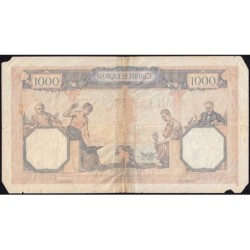 F 38-35 - 30/03/1939 - 1000 francs - Cérès et Mercure mod. - Série A.6543 - Etat : AB
