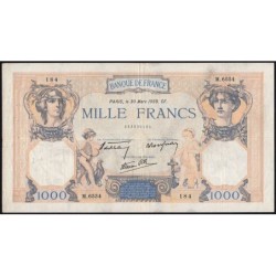F 38-35 - 30/03/1939 - 1000 francs - Cérès et Mercure mod. - Série M.6554 - Etat : TB+