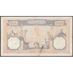 F 38-35 - 30/03/1939 - 1000 francs - Cérès et Mercure mod. - Série M.6554 - Etat : TB+