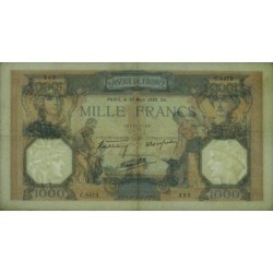 F 38-35 - 30/03/1939 - 1000 francs - Cérès et Mercure mod. - Série C.6573 - Etat : TTB