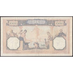 F 38-35 - 30/03/1939 - 1000 francs - Cérès et Mercure mod. - Série Q.6608 - Etat : TTB