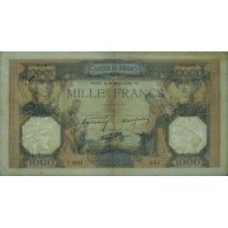 F 38-35 - 30/03/1939 - 1000 francs - Cérès et Mercure mod. - Série U.6631 - Etat : TTB