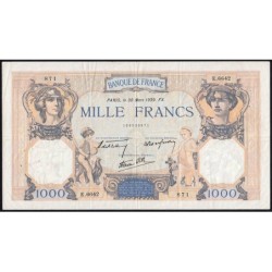 F 38-35 - 30/03/1939 - 1000 francs - Cérès et Mercure mod. - Série E.6642 - Etat : TTB