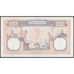 F 38-35 - 30/03/1939 - 1000 francs - Cérès et Mercure mod. - Série V.6652 - Etat : TTB