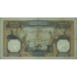 F 38-35 - 30/03/1939 - 1000 francs - Cérès et Mercure mod. - Série V.6652 - Etat : TTB