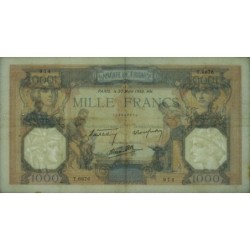 F 38-35 - 30/03/1939 - 1000 francs - Cérès et Mercure mod. - Série T.6676 - Etat : TTB