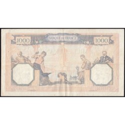 F 38-35 - 30/03/1939 - 1000 francs - Cérès et Mercure mod. - Série J.6706 - Etat : TTB-