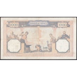 F 38-35 - 30/03/1939 - 1000 francs - Cérès et Mercure mod. - Série Q.6706 - Etat : TB+