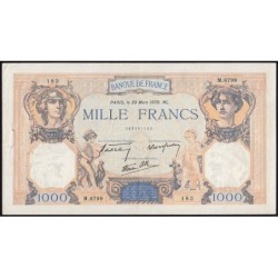 F 38-35 - 30/03/1939 - 1000 francs - Cérès et Mercure mod. - Série M.6799 - Etat : TTB+