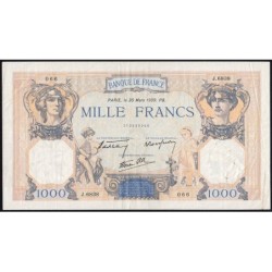 F 38-35 - 30/03/1939 - 1000 francs - Cérès et Mercure mod. - Série J.6838 - Etat : TTB