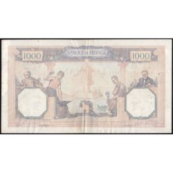 F 38-35 - 30/03/1939 - 1000 francs - Cérès et Mercure mod. - Série Q.6839 - Etat : TB+