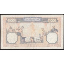 F 38-35 - 30/03/1939 - 1000 francs - Cérès et Mercure mod. - Série P.6843 - Etat : TB+
