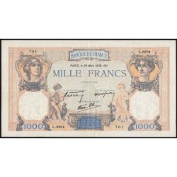 F 38-35 - 30/03/1939 - 1000 francs - Cérès et Mercure mod. - Série L.6904 - Etat : TTB-