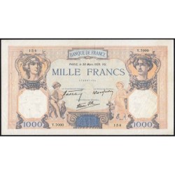 F 38-35 - 30/03/1939 - 1000 francs - Cérès et Mercure mod. - Série Y.7000 - Etat : TTB