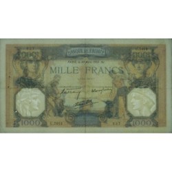 F 38-35 - 30/03/1939 - 1000 francs - Cérès et Mercure mod. - Série U.7013 - Etat : TTB