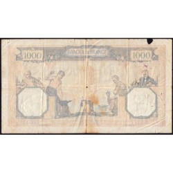 F 38-35 - 30/03/1939 - 1000 francs - Cérès et Mercure mod. - Série C.7015 - Etat : B-