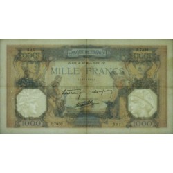 F 38-35 - 30/03/1939 - 1000 francs - Cérès et Mercure mod. - Série E.7030 - Etat : TTB