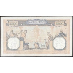 F 38-37 - 21/09/1939 - 1000 francs - Cérès et Mercure mod. - Série U.7685 - Etat : TTB