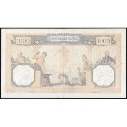 F 38-38 - 02/11/1939 - 1000 francs - Cérès et Mercure mod. - Série O.8076 - Etat : TB+