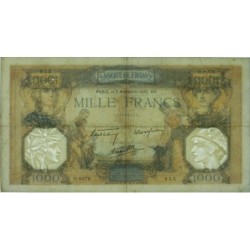 F 38-38 - 02/11/1939 - 1000 francs - Cérès et Mercure mod. - Série O.8076 - Etat : TB+