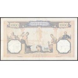 F 38-39a - 16/11/1939 - 1000 francs - Cérès et Mercure mod. - Série S.8378 - Etat : TTB+