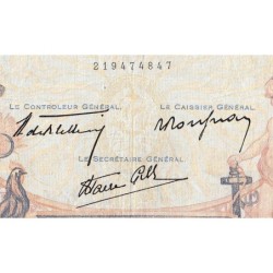 F 38-42 - 08/02/1940 - 1000 francs - Cérès et Mercure mod. - Série W?8779 (remplacem.) - Etat : TTB