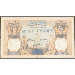 F 38-42 - 08/02/1940 - 1000 francs - Cérès et Mercure mod. - Série Y.8841 - Etat : TB
