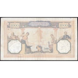 F 38-44 - 21/03/1940 - 1000 francs - Cérès et Mercure mod. - Série K.9141 - Etat : AB