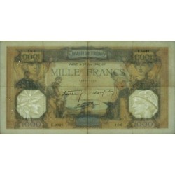 F 38-49 - 20/06/1940 - 1000 francs - Cérès et Mercure mod. - Série E.9947 - Etat : TTB