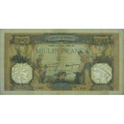 F 38-49 - 20/06/1940 - 1000 francs - Cérès et Mercure mod. - Série C.9954 - Etat : TTB
