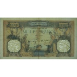 F 38-49 - 20/06/1940 - 1000 francs - Cérès et Mercure mod. - Série T.10048 - Etat : TTB