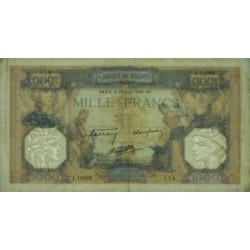 F 38-49 - 20/06/1940 - 1000 francs - Cérès et Mercure mod. - Série J.10098 - Etat : TB+