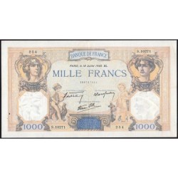 F 38-50 - 18/07/1940 - 1000 francs - Cérès et Mercure mod. - Série S.10271 - Etat : TTB