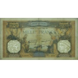 F 38-50 - 18/07/1940 - 1000 francs - Cérès et Mercure mod. - Série A.10347 - Etat : TTB