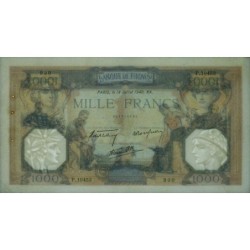 F 38-50 - 18/07/1940 - 1000 francs - Cérès et Mercure mod. - Série P.10453 - Etat : SUP à SUP+