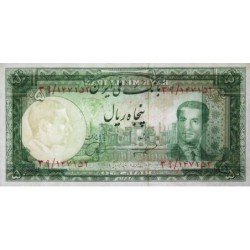 Iran - Pick 61 - 50 rials - Série 39 - SH1332 (1953) - Etat : SUP