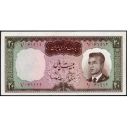 Iran - Pick 78a - 20 rials - Série 1 - 1965 - Etat : pr.NEUF