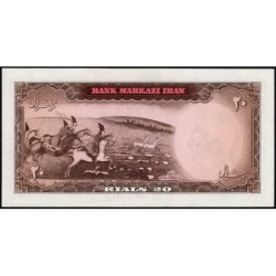 Iran - Pick 78a - 20 rials - Série 1 - 1965 - Etat : pr.NEUF