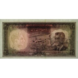 Iran - Pick 78a - 20 rials - Série 1 - 1965 - Etat : pr.NEUF