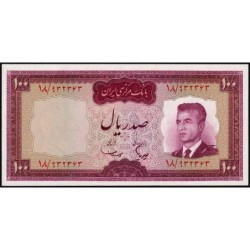 Iran - Pick 80 - 100 rials - Série 18 - 1966 - Etat : NEUF