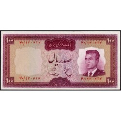 Iran - Pick 80 - 100 rials - Série 40 - 1966 - Etat : SPL