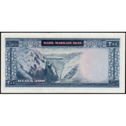 Iran - Pick 81 - 200 rials - Série 18 - 1965 - Etat : SPL